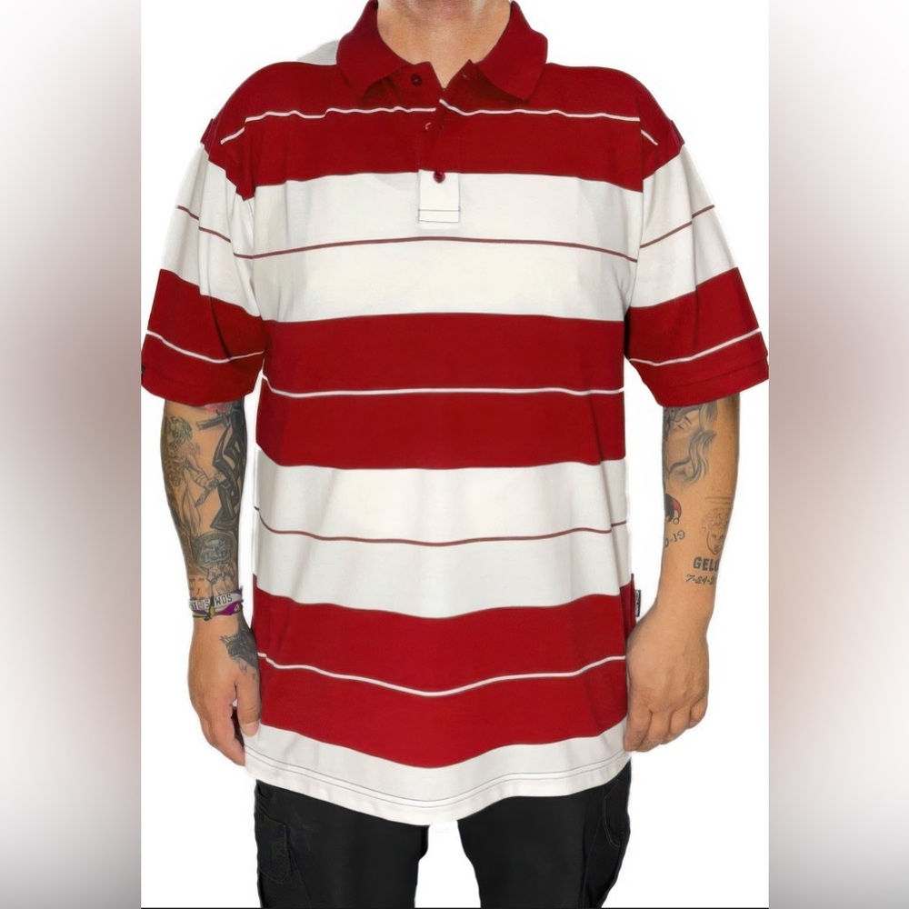 Old school striped pique polo shirt men’s top seller
